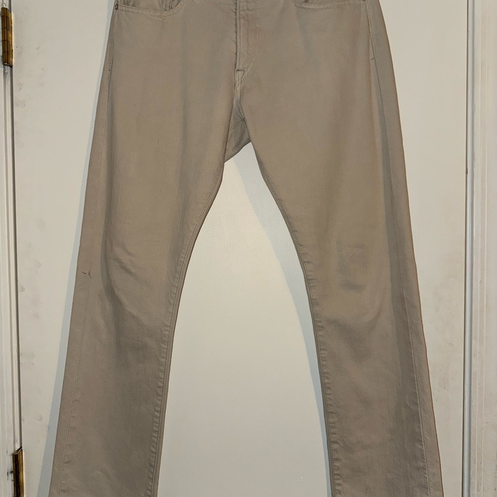 Ralph Lauren Men's Beige Slim Straight Jeans 30x30